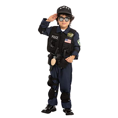 Spooktacular Creations Police SWAT Costume for Kids Halloween Cosplay, S.W.A.T. Police Officer (Toddler( 3- 4yrs ))