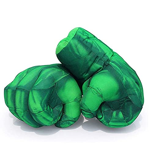 SPOTOR Guantes grandes puños, guantes de boxeo de Hulk Boxeo Guante suave, fiesta Cosplay Guantes de vestuario de peluche juguete para niños Guantes de boxeo Capitán América Boxeo Juguete Juguete Supe