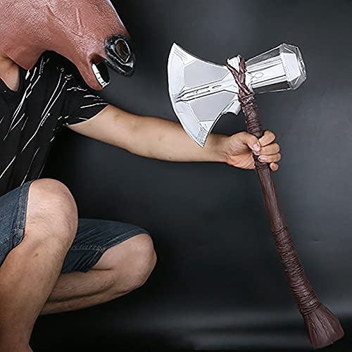 SPOTOR SuperhéRoe Thunder Hammer Toy 69cm Thor's Axe Collectors Cosplay Prop Fancy Weapon PU Foam El Martillo de Thor Accesorios Avengers Stormbreaker Thor Axe