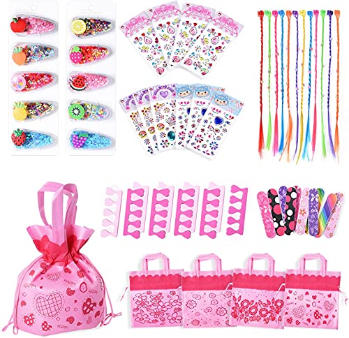 SPOVE Accesorios de fiesta de spa para niñas, accesorios de fiesta para niños, minikit de pijama, varios accesorios de fiesta