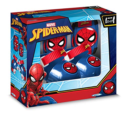 Stamp Set : Rollers, E/K Pads, Spiderman Size 23-27, Boys, Azul, 23-24