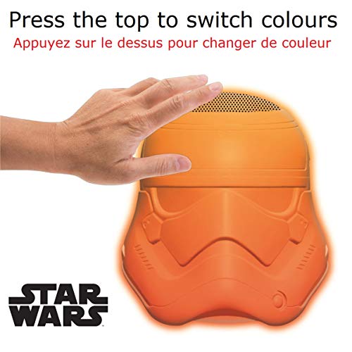 Star Wars - Altavoz luminoso con Bluetooth, uso interior y exterior, batería recargable (Lexibook BTL710SW)