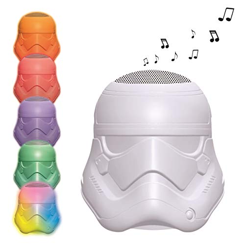 Star Wars - Altavoz luminoso con Bluetooth, uso interior y exterior, batería recargable (Lexibook BTL710SW)