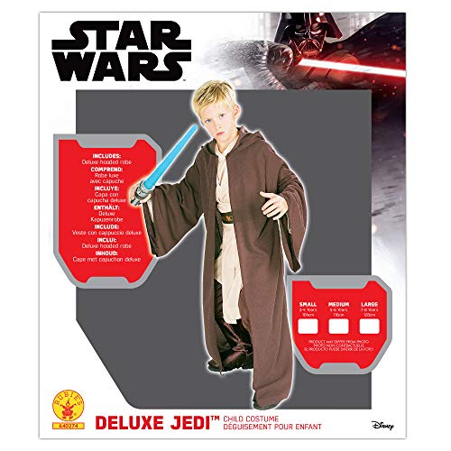 Star Wars - Disfraz Túnica Jedi Premium para niños, infantil 7-8 años (Rubie's 640274-L)