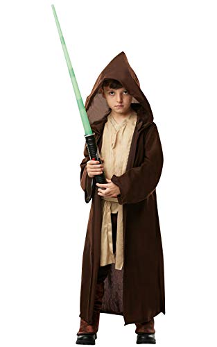 Star Wars - Disfraz Túnica Jedi Premium para niños, infantil 7-8 años (Rubie's 640274-L)