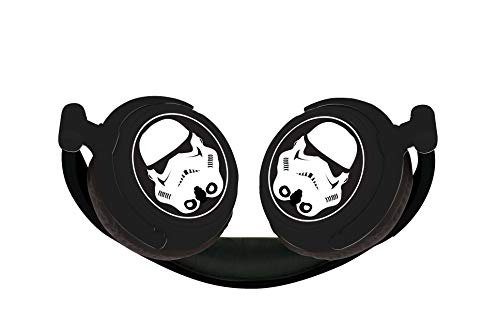 Star Wars HP015SW Auriculares Estéreo, Diadema Ajustable Y Plegable, Casco Audio (Lexibook, color negro, 20,4 x 16,8 x 73 cm