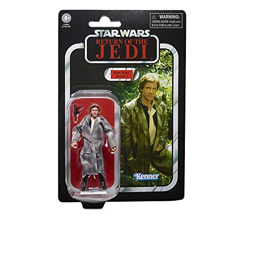 Star Wars La colección Vintage Regreso del Jedi - Figura de Han Solo (Endor) a Escala de 9,5 cm - Edad: 4+