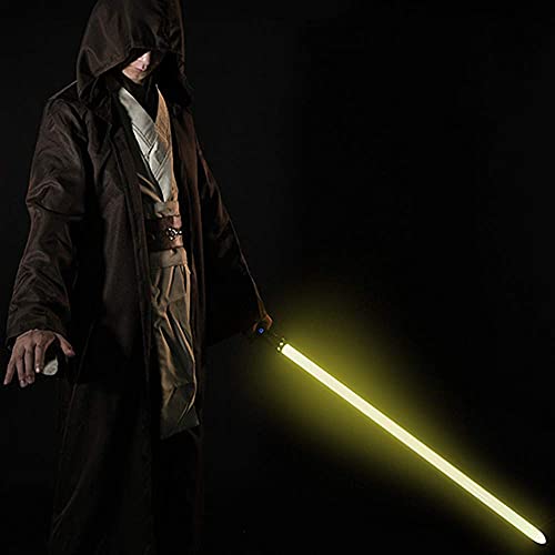 Star Wars Lightsable Heavy Dueling Metal Handle Force FX Lightsable LED USB recargable Sables para adultos y niños RGB SilverHandle