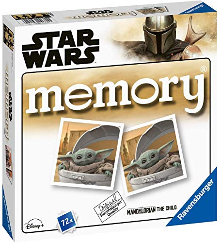 Star Wars The Mandalorian Memory® con imágenes de Baby Yoda + 1 adhesivo de mandaloriano de Star Wars