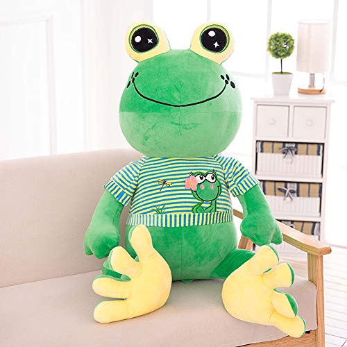 STKASE® Felpa Rana muñeca Grande Animal de Peluche Almohada Gigante Juguete Animal muñeca de Peluche Juguete niños Gran Ojo Rana Almohada Green,90cm