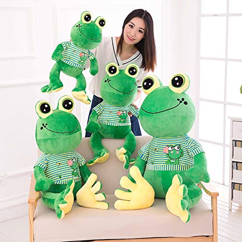 STKASE® Felpa Rana muñeca Grande Animal de Peluche Almohada Gigante Juguete Animal muñeca de Peluche Juguete niños Gran Ojo Rana Almohada Green,90cm