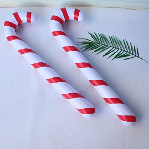 STOBOK Hinchable Candy Canes - Globos navideños para fiestas navideñas - 87 cm - 3 unidades