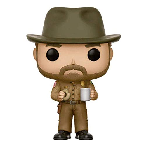 Stranger Things-Funko POP Hopper with Donut Figura de vinilo, multicolor 14425 , color/modelo surtido