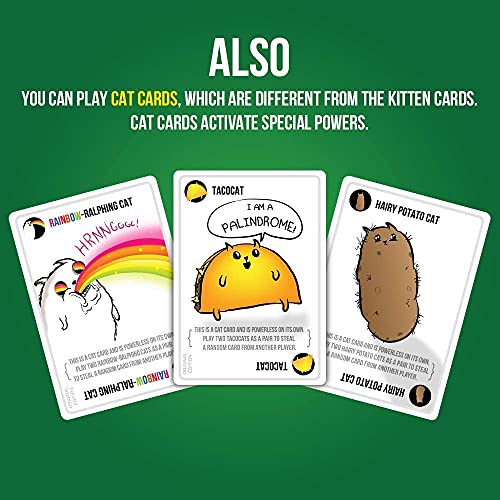 Streaking Kittens: This is the Second Expansion of Exploding Kittens, Barraja de cartas