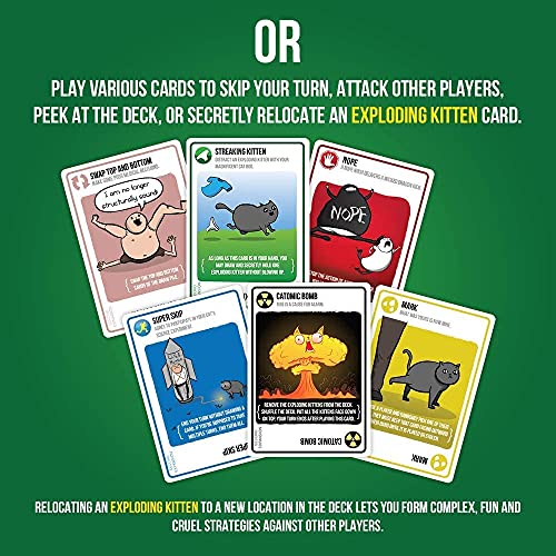 Streaking Kittens: This is the Second Expansion of Exploding Kittens, Barraja de cartas