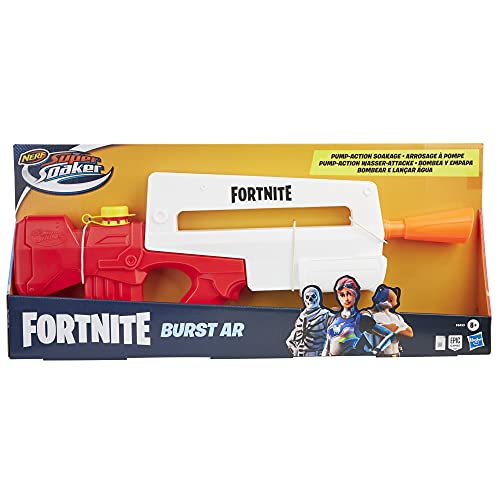 Super Soaker Pistola FORTNITE Burst AR ¡Replica del Videojuego, Multicolor (Hasbro F04535L0)