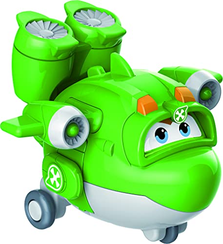 Super Wings- Transform-A-Bots Mira supercargada de 2 Pulgadas, Color Verde (Alpha Animation EU740048)