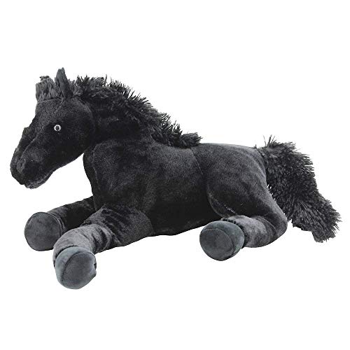 Sweety Toys 5185 XXL Peluche cheval poulain, Noir poulain kuschelweich peluche cheval