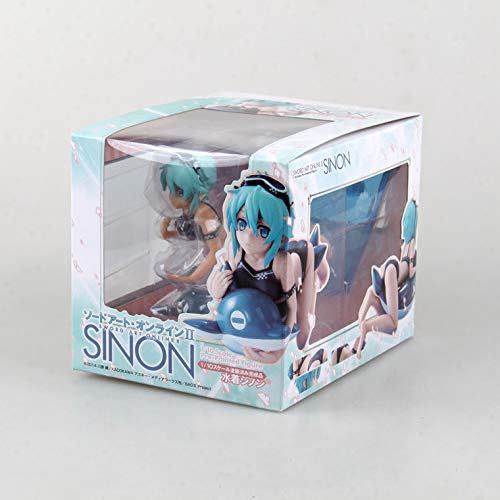 Sword Art Online Anime Figuras Asada Shino Dolphin Traje De Baño De Carácter Estatua Modelo De Vinilo PVC Figura Colección 13CM