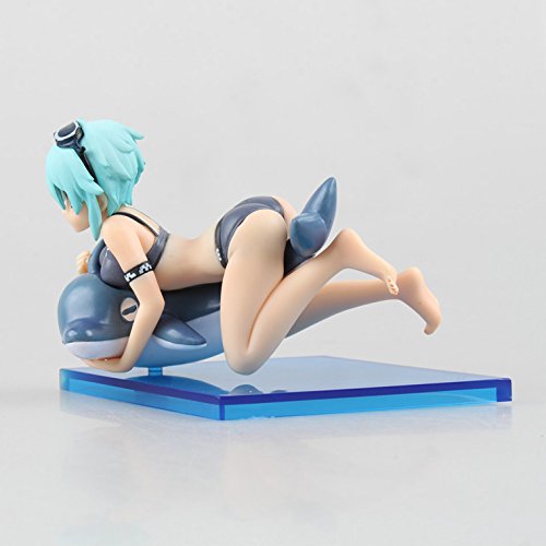 Sword Art Online Anime Figuras Asada Shino Dolphin Traje De Baño De Carácter Estatua Modelo De Vinilo PVC Figura Colección 13CM