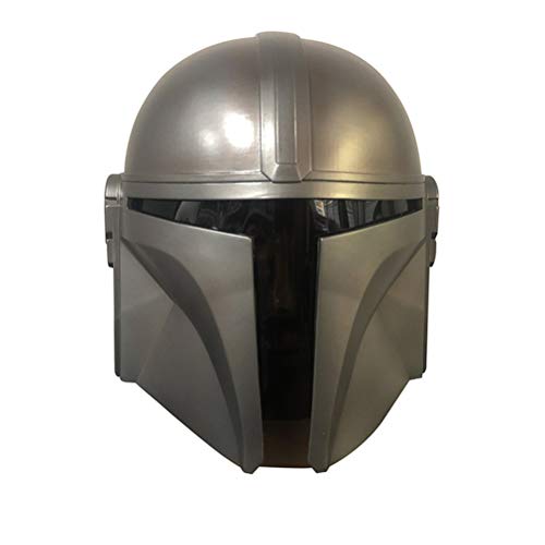 Sysow Casco Mandaloriano, casco de látex electrónico, de alta calidad, para adultos, cara completa, modelo de Star Wars para cosplay, Halloween