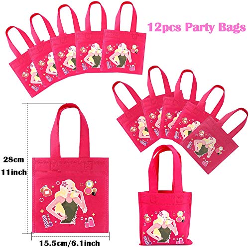 Tacobear 96 Piezas SPA Articulos de Fiesta para Niña Pegatinas Uñas Unicornio Bolsa de Fiesta Lima de Uñas Separador Dedos Pie Pelo Trenzas Antifaz para Dormir Set Fiesta Cumpleaños para Niña Ninos