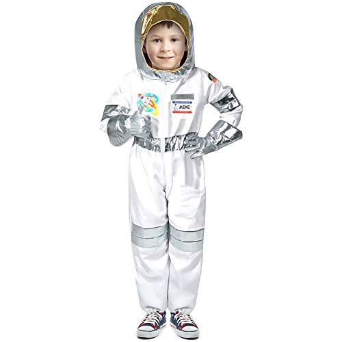 Tacobear Disfraz Astronauta para niños con Casco Astronauta Guantes Astronauta Disfraz Accesorios Astronauta para niños Disfraz de rol (M)