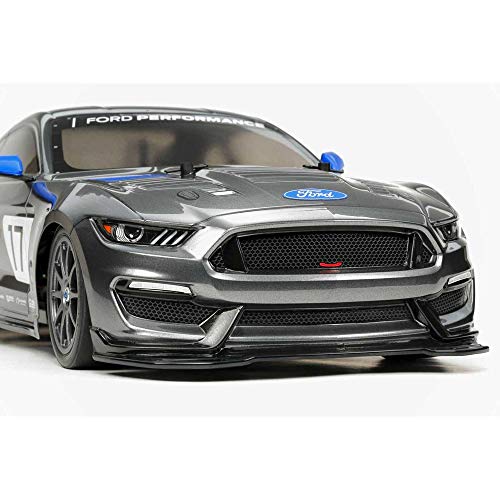 Tamiya 58664 1:10 RC Ford Mustang GT4 TT-02-coche/vehículo teledirigido, modelismo, Kit, Hobby, Tinkering, Modelo, Montaje, Color Grey