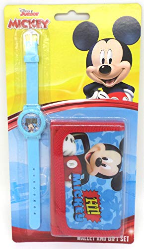 TDL Disney Mickey Mouse Set De Regalo Reloj + Billetera - Licenciado Oficialmente -Watch & Wallet