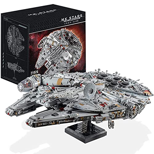 Technic Millennium Falcon Model, número de artículo 21026, 12688 piezas Large UCS Super Spaceship MOC Bloques de sujeción Set de construcción compatible con Lego A