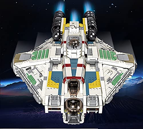 Technik Space Frigate Model, 4577 Piezas Grande UCS Super Star Frigate Millennium Falcon MOC Abrazadera Bloques Construcción Juego Construcción Compatible con Lego