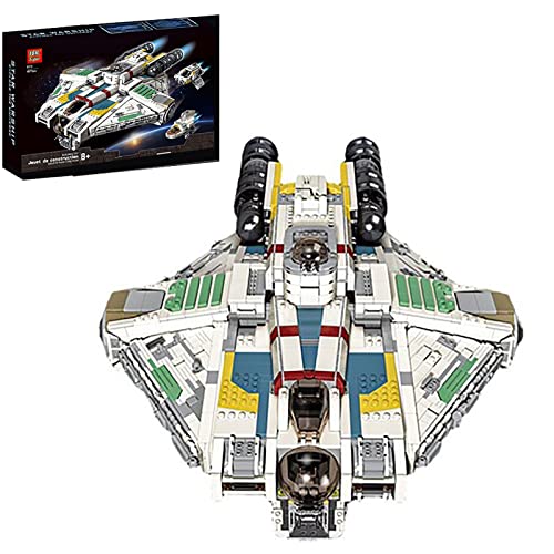 Technik Space Frigate Model, 4577 Piezas Grande UCS Super Star Frigate Millennium Falcon MOC Abrazadera Bloques Construcción Juego Construcción Compatible con Lego