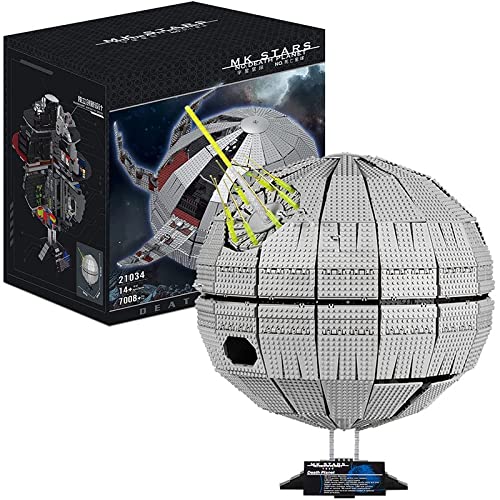 Técnica para el modelo del kit la Estrella la Muerte,21034 MOC Modelo nave espacial grande UCS Super Death Star Bloques terminales compatibles con Lego Star Wars - 7008 PCS A