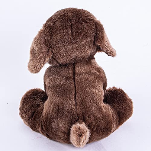 Teddys Rothenburg Labrador - Peluche de perro sentado (30 cm), color marrón chocolate