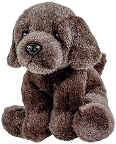 Teddys Rothenburg Labrador - Peluche de perro sentado (30 cm), color marrón chocolate