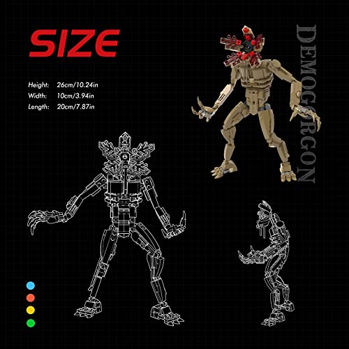 TENHORSES Demogorgon - Juego de construcción, modelo de colección, 26 cm, compatible con Lego Stranger Things 350 piezas