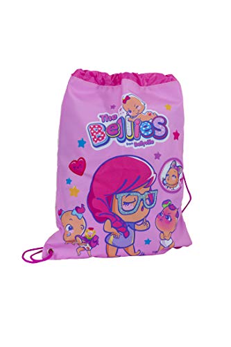 The Bellies from Bellyville 700015959 - Mochila Saco con Cuerdas para niños y niñas a Partir de 3 años, Color Rosa (Famosa)