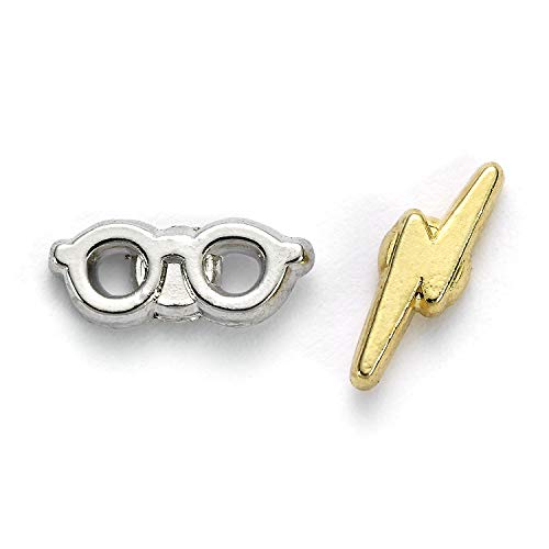 The Carat Shop Harry Potter Chocolate Rana, Gafas de Harry y giratiempos Stud Pendientes Conjunto