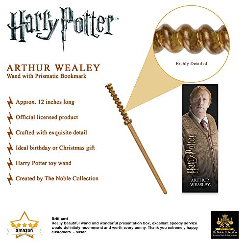 The Noble Collection Arthur Weasley - Varita de PVC de 30 cm con ...