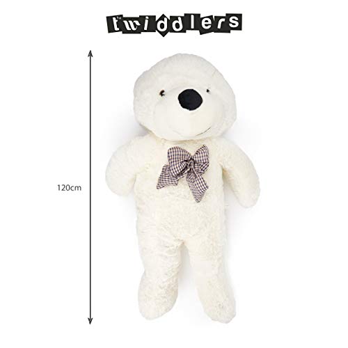 THE TWIDDLERS Gigante Oso de Peluche (120cm) - Osito Suave Juguete de Peluche