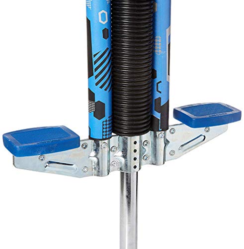 Think Gizmos Palo Saltador Pogo para Jinetes 80lbs A 160lbs - Saltador Pogo King Palo para Niños Y Niñas (y Adultos Ligeros) - Calidad De Construcción Sólida (Azul y Negro)