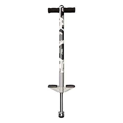 Think Gizmos Pogo Stick para niños - Saltadores para niños Modelo Aero Advantage - Juguetes niño 5 años a 10 años MAX 36 kg - Stick Jumper (Blanco y Negro)