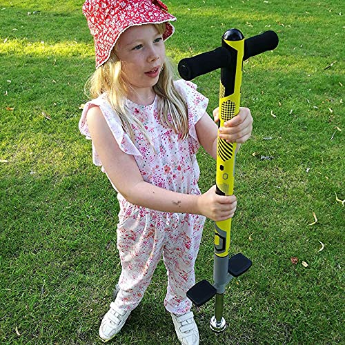 Think Gizmos Pogo Stick para niños - Saltadores para niños Modelo Aero Advantage - Juguetes niño 5 años a 10 años MAX 36 kg - Stick Jumper (Negro y Amarillo)