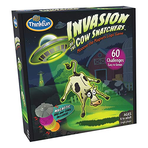 Thinkfun Invasión del ladrón de Vacas - Juego de Cerebro de lógica magnética para niños a Partir de 6 años