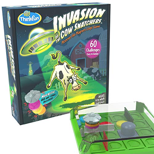 Thinkfun Invasión del ladrón de Vacas - Juego de Cerebro de lógica magnética para niños a Partir de 6 años