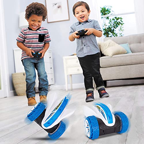 ThinkMax Coche de Carreras Teledirigido para niños, 2,4 GHz, giro de 360 ° e Inclinación, Juguete de coche con 2 Pilas-Azul