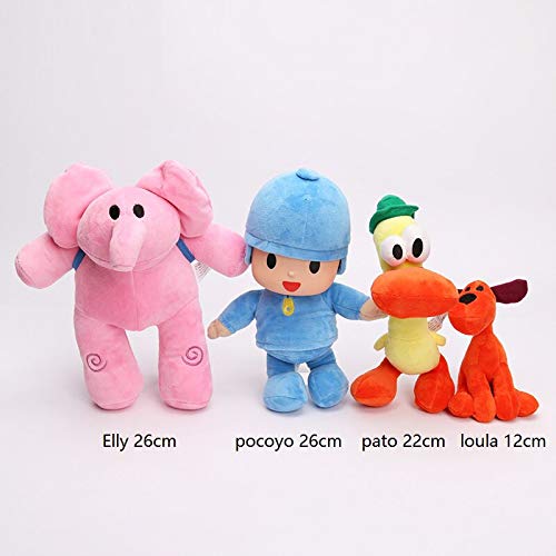 tianluo Peluches 6 Unids/Lote 12-26 Cm Pocoyo De Felpa Pocoyo Elly Pato Loula Muñeca Pocoyo Perro Pato Elefante Suave Relleno Animal Muñeca Juguete Fiesta Suministros