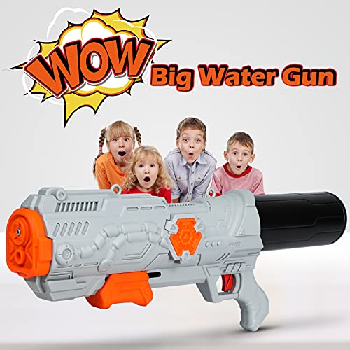 TINLEON Pistola de Agua 2800CC Soaker: Water Blaster Super Squirt 2800CC Regalos de Alta Capacidad hasta 36 pies de Largo Alcance de Disparo para los niños Adultos niños niñas