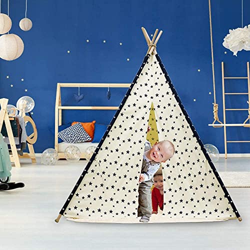 Tipi Infantil Navidad Tienda para niños con Alfombras - Tienda de Campaña | Teepee de Lona de Algodón para Niños & Niñas de Interior & Exterior