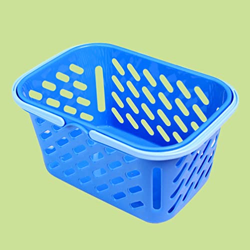 Tomaibaby Cocina Cesta de Verduras Pretend Play Play Comestibles Niños Juguetes Abierto Almacenamiento Bins Plástico Portátil Cestos de Compras Canasta de Pascua Canasta para Niños ( Color